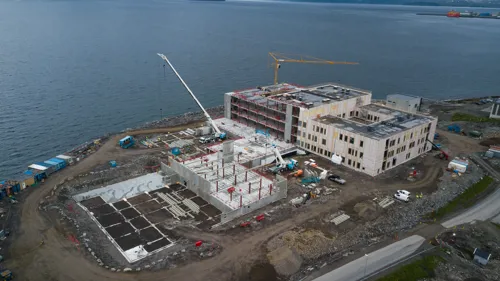 Bilde fra byggeplassen