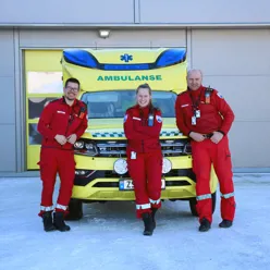 Bilde av ambulansepersonell i Kirkenes