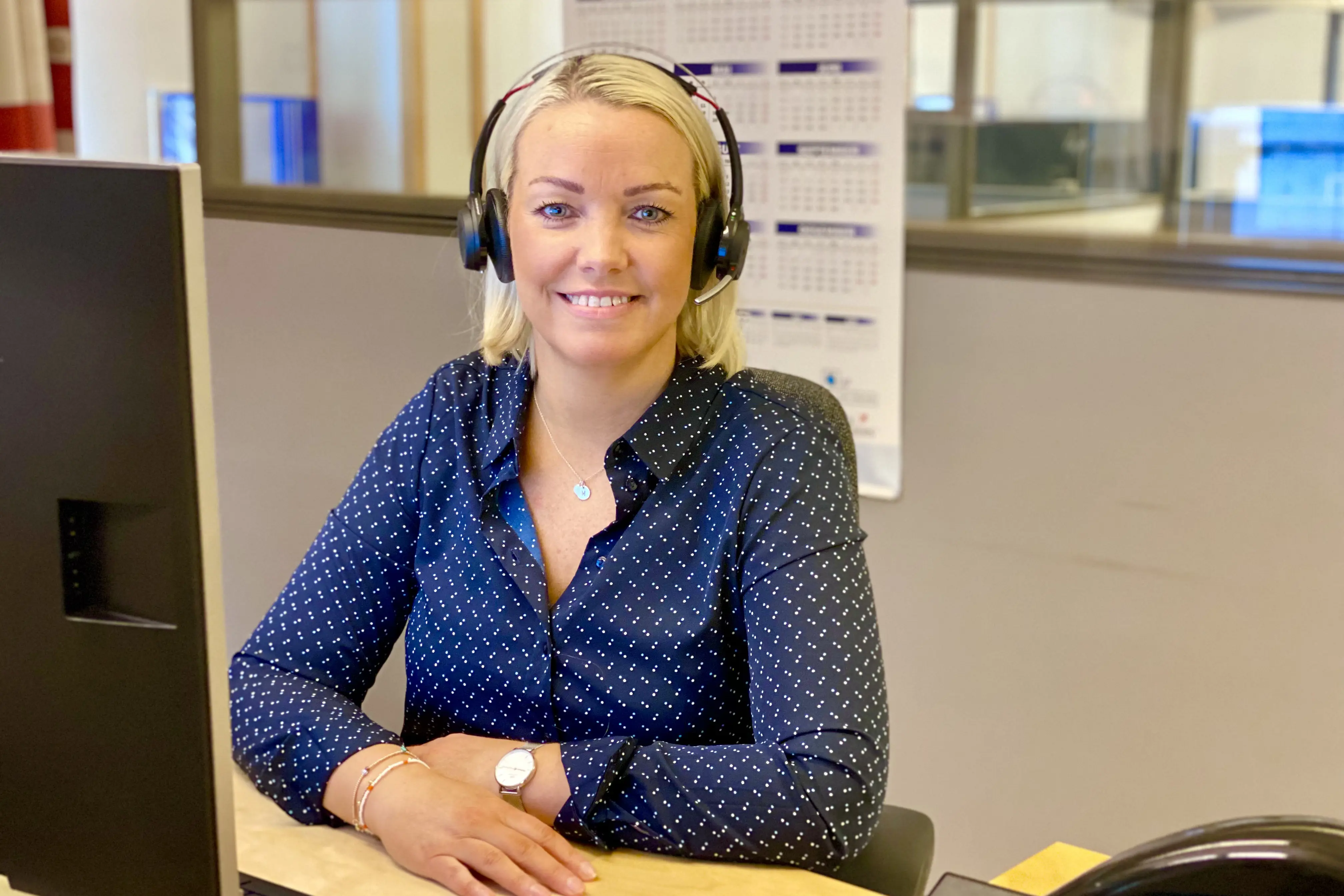 Bilde av operatør i Pasientreiser Finnmark.