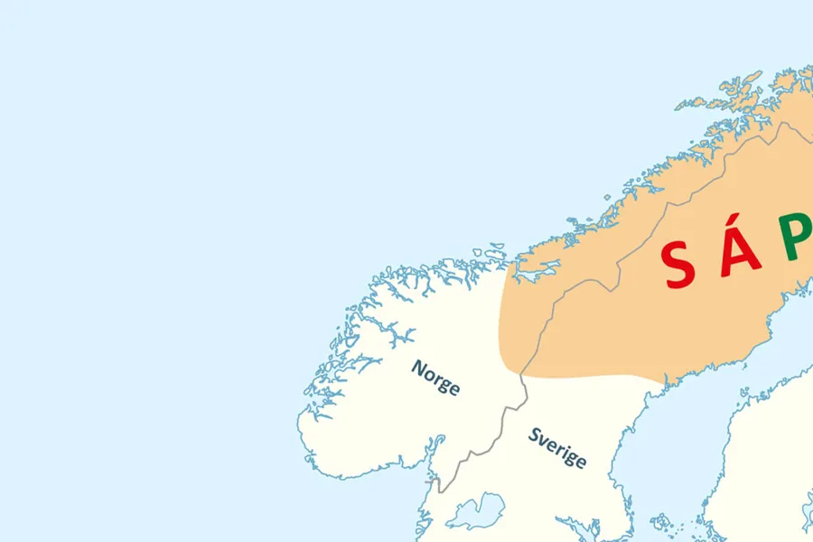 Kart over Sápmi