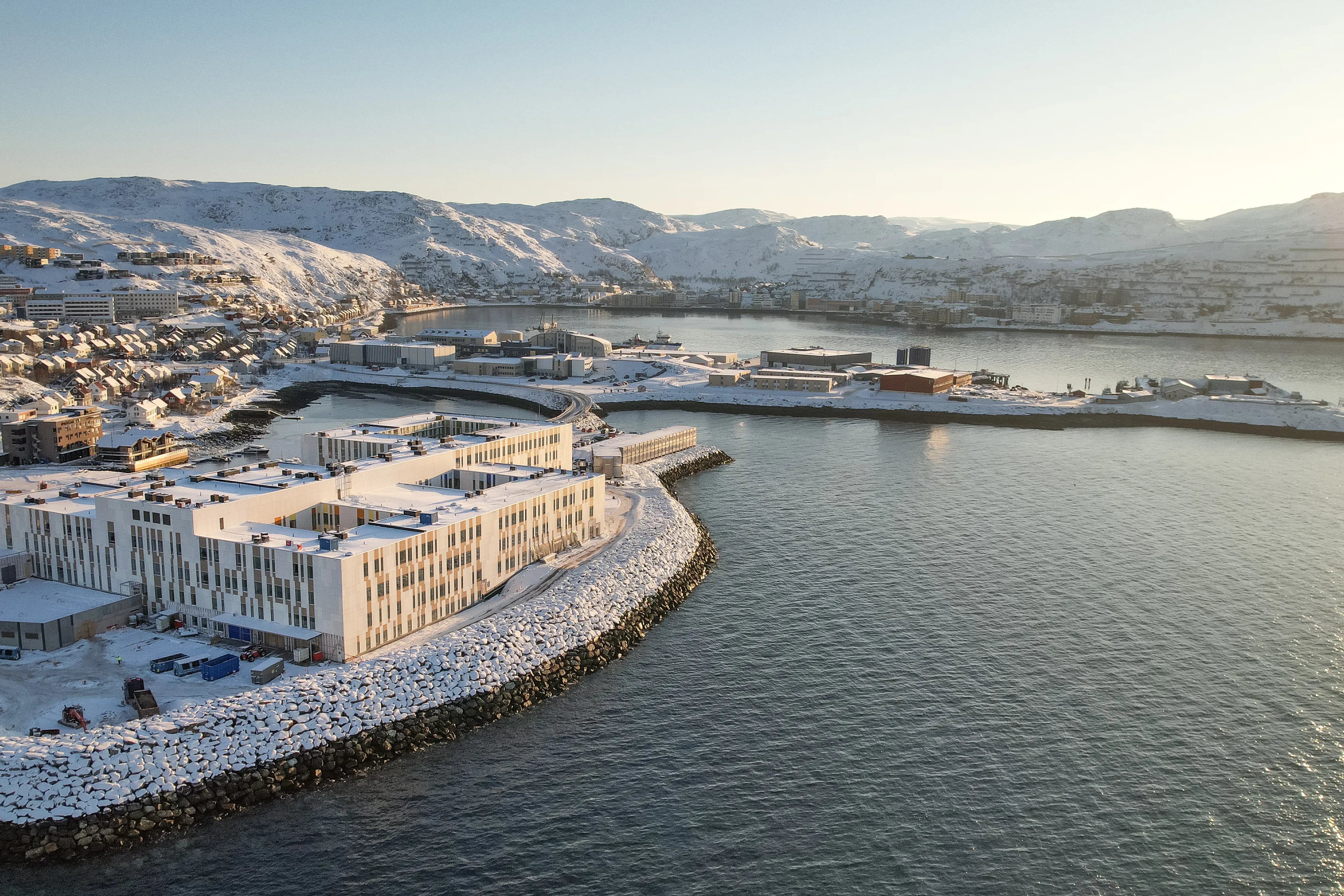 Bilde av nye Hammerfest sykehus.