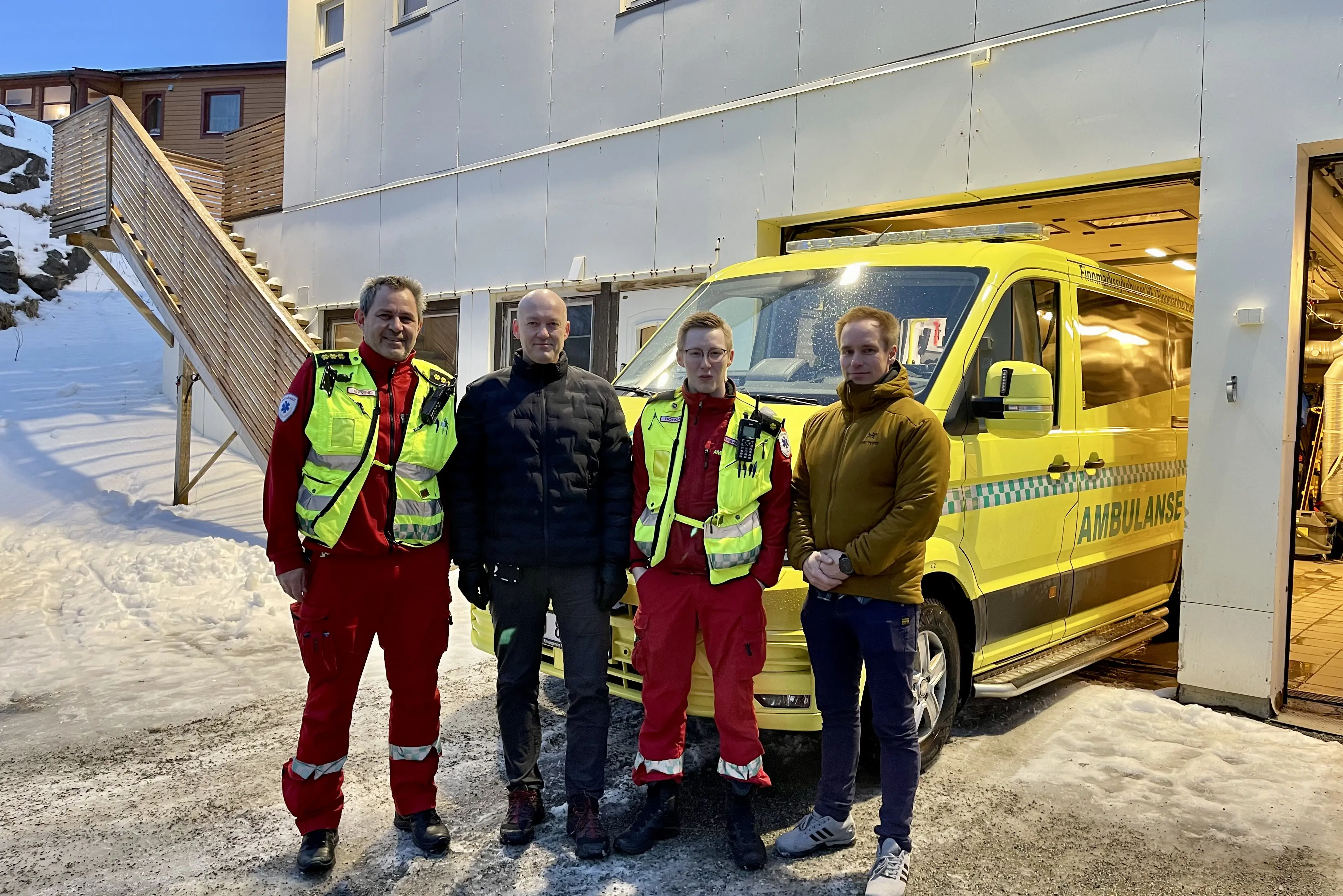 Bilde fra Hammerfest ambulansestasjon.