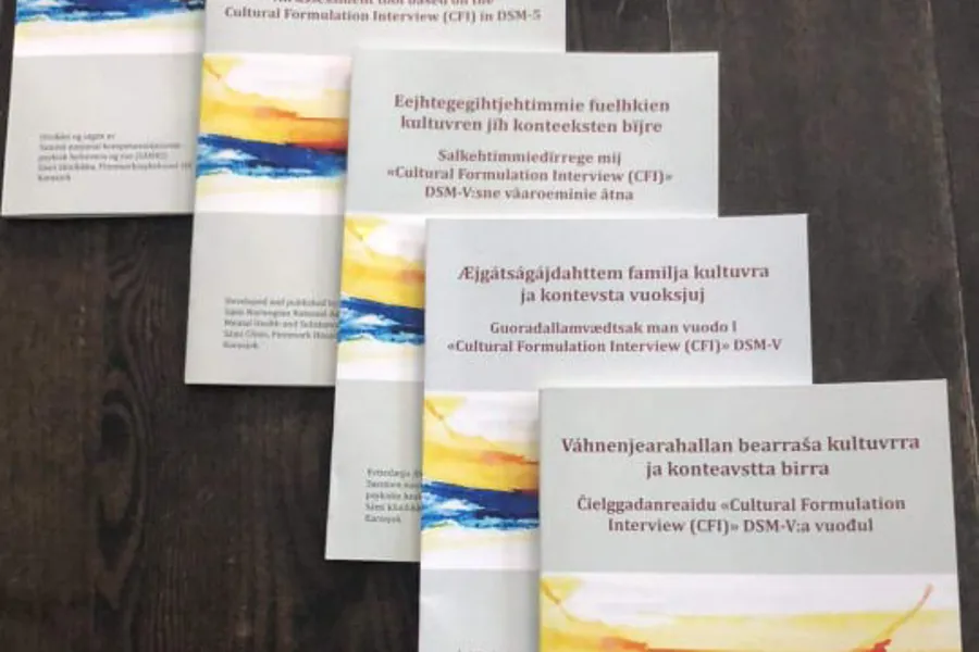 Bilde av intervjuguidene &quot;Foreldreintervju om familiens kultur og kontektst&quot; 